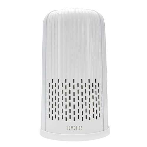 White | Front view of the Homedics TotalClean 5-in-1 UVC Tower Air Purifier in white