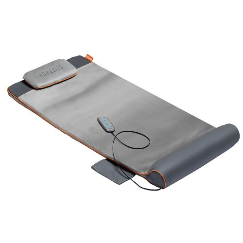 Angled view of the Homedics Air Compression Back Stretching Mat