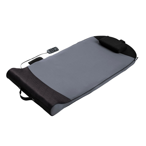 Angled view of the Homedics Body Flex Back Stretching Mat with Heat