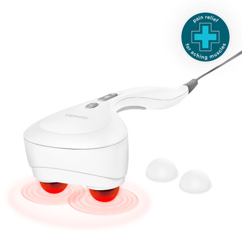 Homedics® Duo Percussion Body Massager with Heat offers pain relief for aching muscles