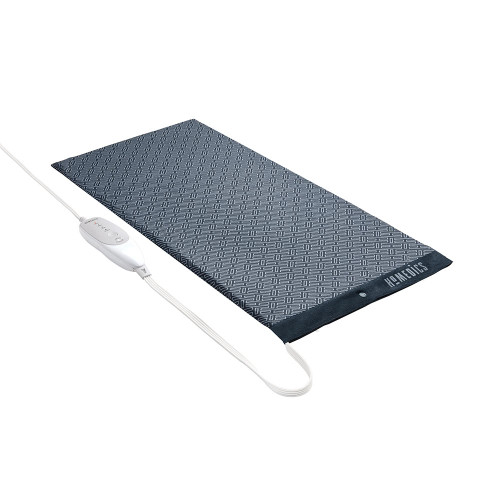 Angled view of the Homedics 12" x 24" Heating Pad with Removable Cover