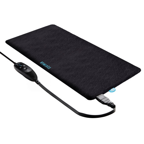 Angled view of the Homedics Weighted Hot & Cold Gel Heating Pad (12” x 24”)