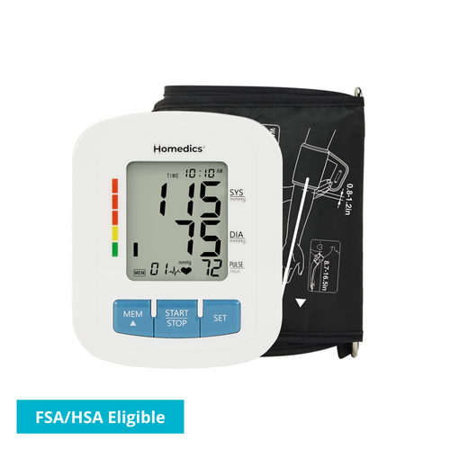 Homedics® Upper Arm 300 Series Blood Pressure Monitor, Easy One-Touch Operation, Accurate Results front view