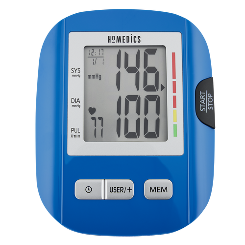 Front view of the Homedics Upper Arm Blood Pressure Monitor